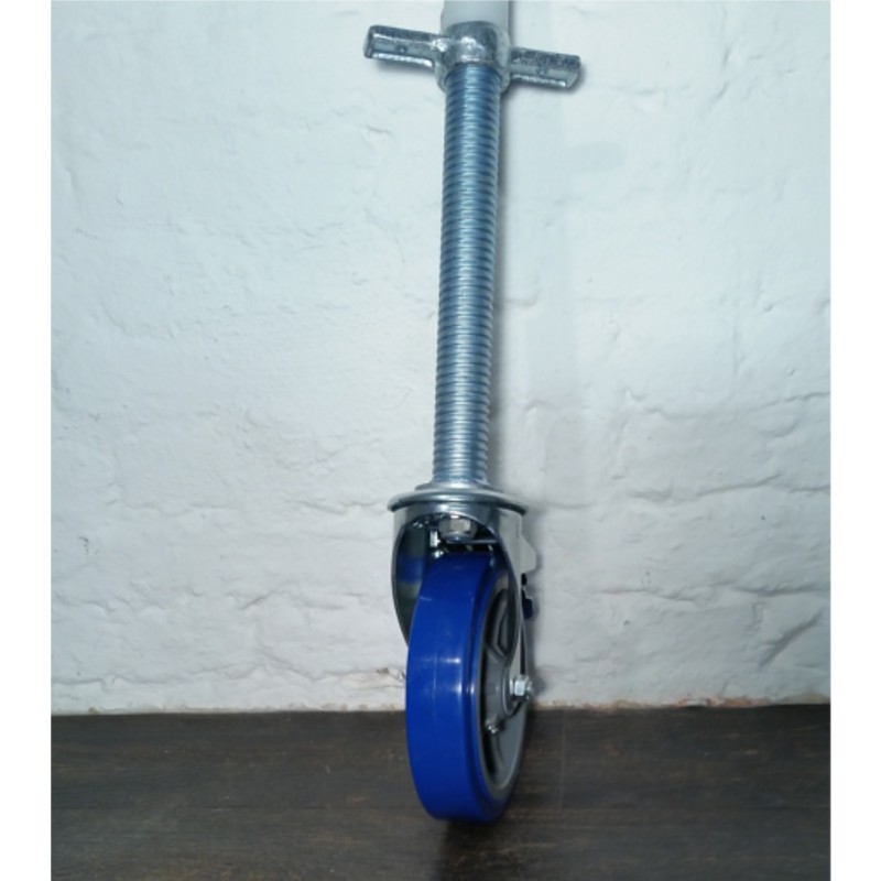 ASC Gerüstrad 200 mm mit Stahlspindel, 4er-Sparset