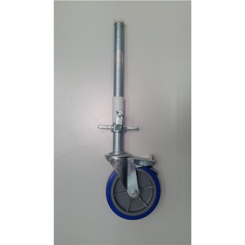 ASC Gerüstrad 200 mm mit Stahlspindel, 4er-Sparset